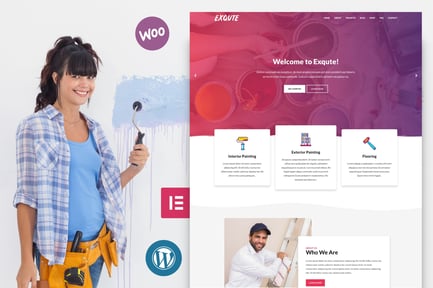 Exqute - Painting Company WordPress Theme