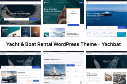 Yacht & Boat Rental WordPress Theme - Yachbat