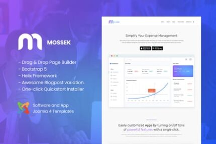 Mossek - Software and App Joomla 4 Templates