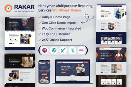 Rakar - Multipurpose Services WordPress Theme