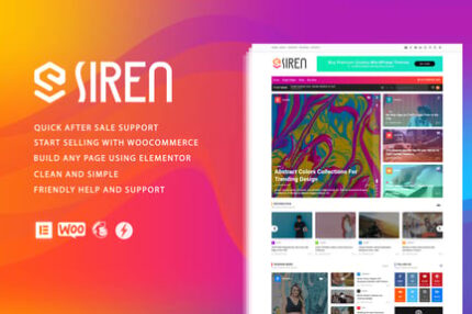 Siren - News Magazine Elementor WordPress Theme