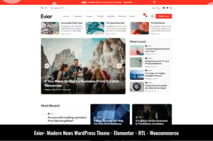 Evior - Modern Magazine WordPress Theme