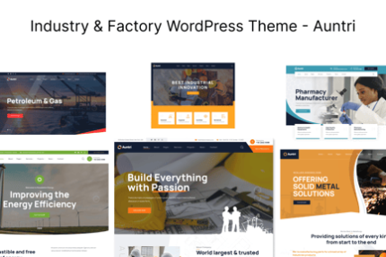 Industry & Factory WordPress Theme - Auntri