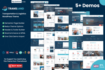 Transport & Logistics WordPress Elementor Theme