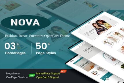 Nova - Responsive Fashion OpenCart 3 Theme