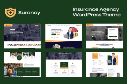 Insurance Agency Company WordPress Theme - Surancy