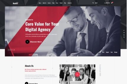 Rafo - Digital Agency WordPress Theme