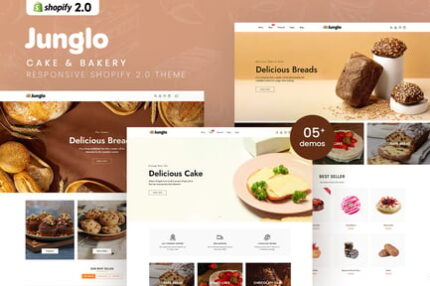 Junglo - Cake & Bakery Responsive Shopify 2.0 Them