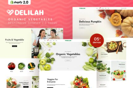 Delilah - Organic Vegetables Shopify 2.0 Theme