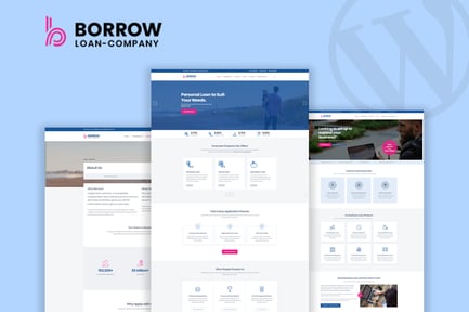 Borrow - Loan Company Responsive WordPress Theme