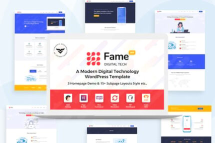 Fame - Digital Technology/Service WordPress Theme