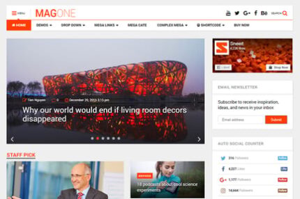 MagOne -­ Responsive Magazine & News WordPress The