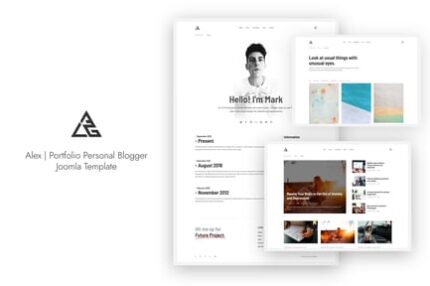 Alex - Portfolio Personal Blogger Joomla Template