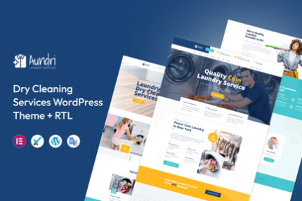 Aundri - Dry Cleaning Services WordPress Theme