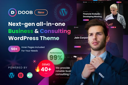 Business Consulting WordPress Theme - Doob