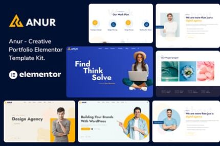 Anur - Portfolio Elementor Template Kit