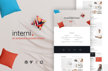 Interni 3D Interior Design Studio WordPress Theme