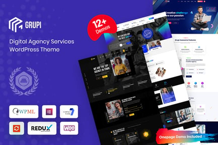 Grupi - Digital Agency WordPress Theme