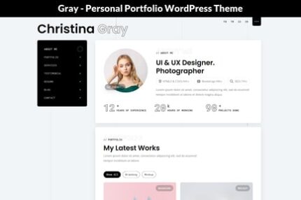 Gray - Personal Portfolio WordPress Theme