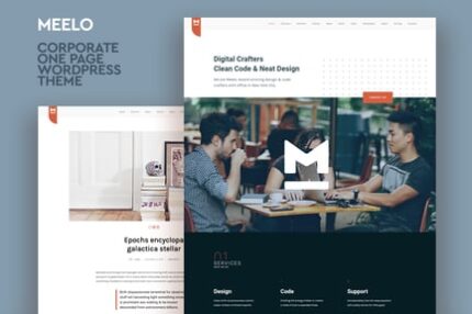 Meelo - Corporate One Page WordPress Theme