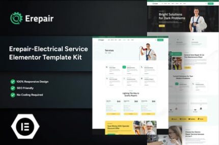 Erepair- Electrical Service Elementor Template Kit